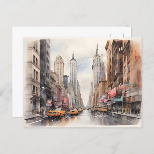 Carte Postale Art de New York