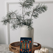 Carte Postale Art de Noël festif et contemporain