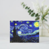 Carte Postale Art de nuit vVan Gogh Starry (Debout devant)