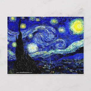 Carte Postale Art de nuit vVan Gogh Starry