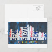 Carte Postale Art de plaque minéralogique d'horizon de Los (Devant / Derrière)