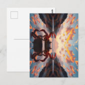 Carte Postale art de réflexion de crabe (Devant / Derrière)