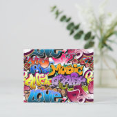 Carte Postale Art de rue de graffiti (Debout devant)