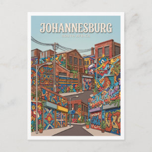 Carte Postale Art de rue de Jeppestown Johannesburg Afrique du S