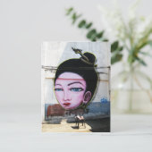 Carte Postale Art de rue Lady Lao Graffiti (Debout devant)