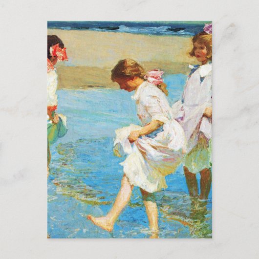 Carte Postale Art de scène de plage par Edward Henry Potthast (Devant)