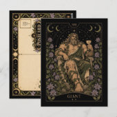 Carte Postale Art de tarot géant et étoilé (Devant / Derrière)