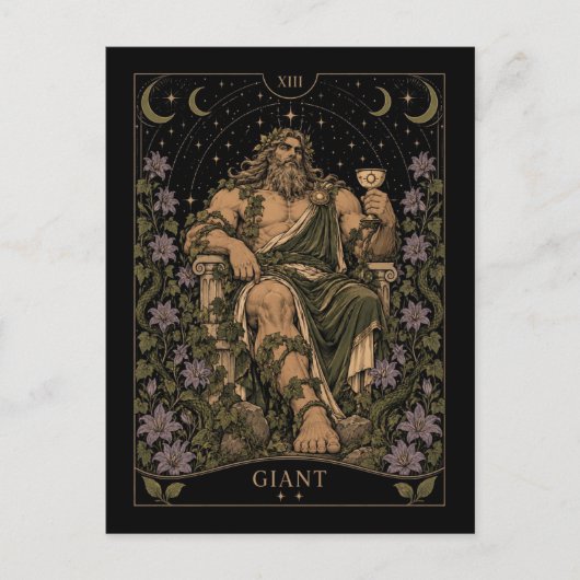Carte Postale Art de tarot géant et étoilé (Devant)