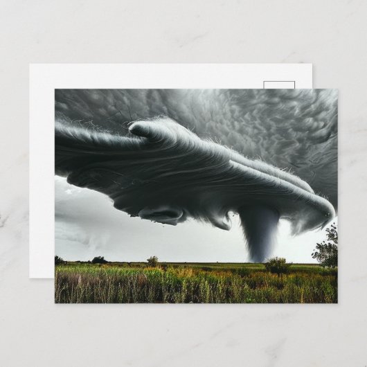 Carte Postale Art de tornade (Devant / Derrière)