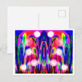 Carte Postale Art de vie plante Alien (Devant / Derrière)