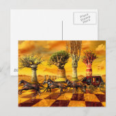 Carte Postale Art d'échecs (Devant / Derrière)