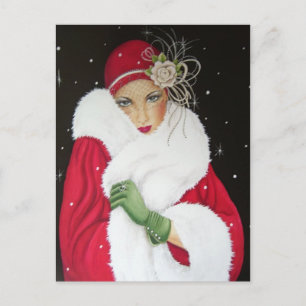 Carte postale - Art Déco 1930 Noël Salutation