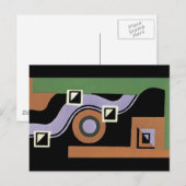Carte Postale Art Déco Abstrait (72) (Devant / Derrière)
