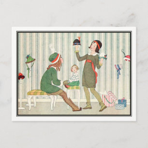 Carte Postale Art Déco Acheter Casquettes par H. Willebeek Le Ma