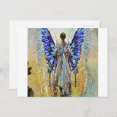 Carte Postale art déco ange (Devant / Derrière)