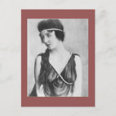 Carte Postale Art déco, beauté de Nouveau d'art, aileron inspiré (Devant)