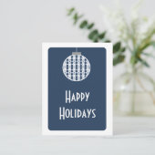 Carte postale Art déco, bleu foncé (Debout devant)