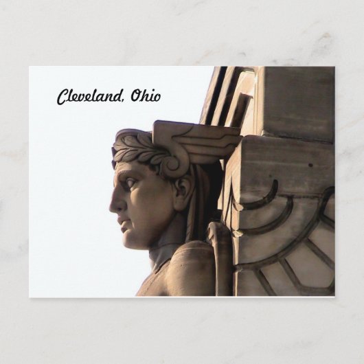 Carte postale Art Déco Bridge Guardian (Cleveland) (Devant)