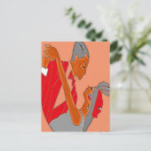 CARTE POSTALE ART DÉCO COUPLE (Debout devant)