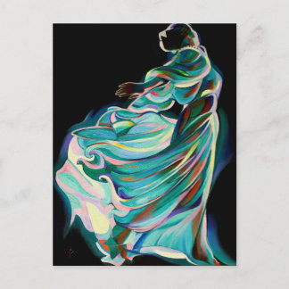 Carte Postale Art Deco Danseur Abstrait - Impression d'Art