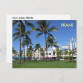 Carte postale Art déco de Miami 5 (Devant / Derrière)