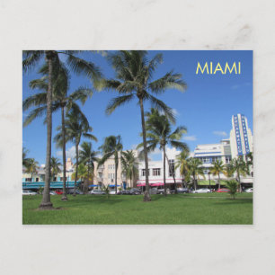 Carte postale Art déco de Miami 5