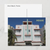 Carte postale Art déco de Miami 7 (Devant / Derrière)