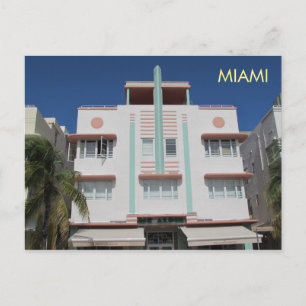 Carte postale Art déco de Miami 7