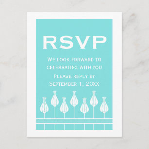 Carte postale Art déco Floral RSVP