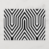Carte Postale Art Déco géométrique - noir et blanc (Devant)