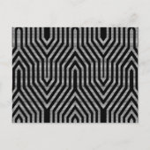 Carte Postale Art Déco géométrique - noir et blanc (Devant)