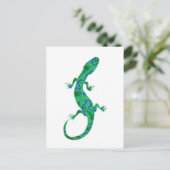 Carte Postale Art déco Grüner Gecko (Debout devant)