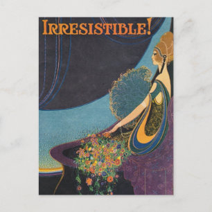 Carte Postale Art Déco Mavis Parfum Publicité