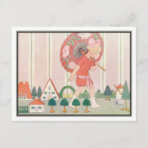 Carte Postale Art Déco Model City par H. Willebeek Le Mair