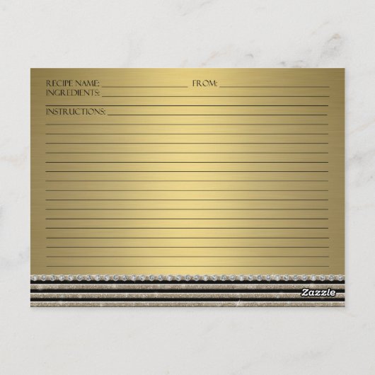 Carte Postale Art Déco Moderne Horizontale Parties scintillant e (Dos)