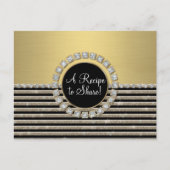 Carte Postale Art Déco Moderne Horizontale Parties scintillant e (Devant)