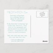 Carte Postale Art Déco Nouveau Peacock Feather Moderne (Dos)