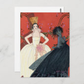 Carte postale Art déco Paris jour et nuit (Devant / Derrière)