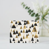 carte postale art déco sapins de noël (Debout devant)