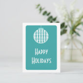 Carte postale Art Déco, Turquoise (Debout devant)