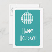 Carte postale Art Déco, Turquoise (Devant / Derrière)