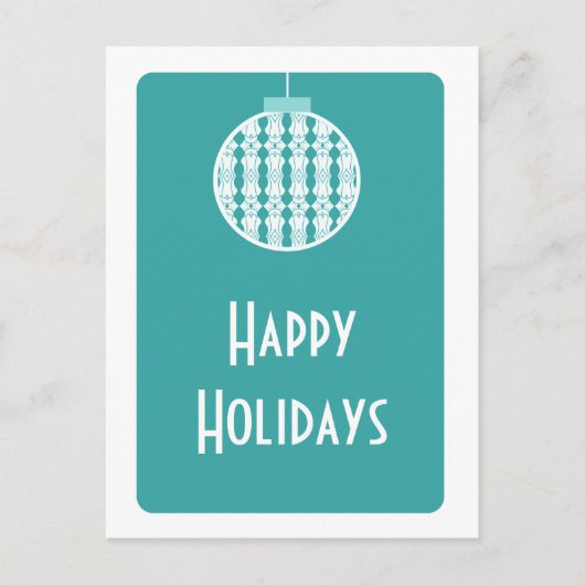 Carte postale Art Déco, Turquoise (Devant)