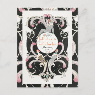 Carte Postale Art Déco vintage des années 1920 George Barbier Il