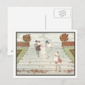 Carte Postale Art Déco Windy Day par H. Willebeek Le Mair (Devant / Derrière)