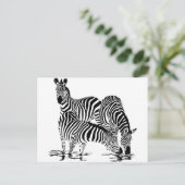 Carte Postale Art déco Zebra (Debout devant)