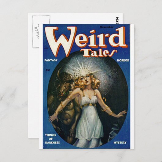 Carte Postale art des contes étranges (Devant / Derrière)