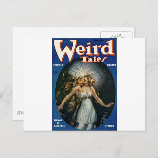 Carte Postale art des contes étranges (Devant / Derrière)