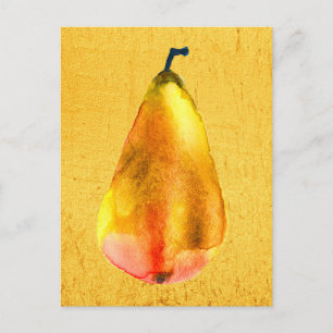 Carte Postale Art des fruits à poires d'or