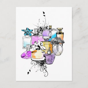 Carte Postale Art des parfums
