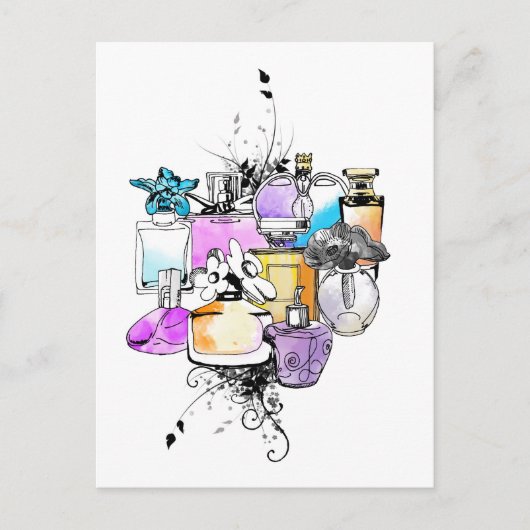 Carte Postale Art des parfums (Devant)